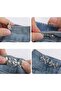 Pants Waist Reducing Apparatus, Brooch, Ribbon Belt, Bow Belt, Silver Bow Reducing Snap - 7