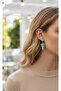 Ocean Vibes Triangle Stone Steel Women's Earrings - 3