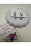 Women's Steel Evening Dress Earrings with Stone Detail - 5