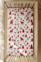 100% Cotton Ranforce Fitted Sheet Set - New Year's Christmas Patterned Park Bed 70X120 35X45