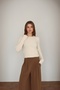 Women's Feathered Soft Textured Knitwear Sweater - 5