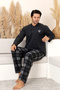 Winter Men's Fleece Pajama Set - Men's Plaid Pajama Set