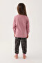 Girl's Purple Long Sleeve Pajama Set - 5