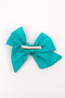 Mint Shiny Bow Girl's Clip Buckle - 2