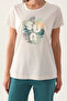 Sun Beige Women's Short Sleeve Pajama Set - 4