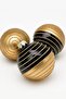 Christmas Pine Tree Ornament Shiny Special Zebra Patterned Holiday Cici Top 8cm 3-Piece Set - 2