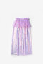 Lilac Sequined Girl's Party Cape - 2
