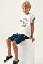 U.S. Polo Assn Licensed Three Colors Cream Boys' Bermuda Suit - 7