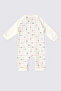 US Polo AssnBaby Boy Square Patterned Jumpsuit Without Booties Cream USB1815 - 3