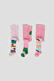 3 Pieces Cute Ladybug Frog and Rainbow Patterned Girls and Baby Pantyhose