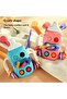 Bottle-Shaped Montessori Teether Toy for Toddlers – Sensory Learning Activity with Pull Str - 3