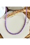 Women's Purple Sand Bead Necklace - 2