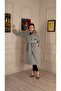 Belted Waisted Quilted Bathrobe Model - 32413-Pr-T-N