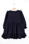Navy Blue Vintage Girl's Dress - Silvia - 4