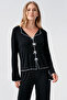Long Sleeve Flexible Viscose Pajama Set with Ribbon Bow Detail - 5