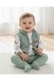 Baby Boy Seasonal Newborn 3-6-9-12 Months Ribbed Vest Teddy Bear Embroidered 3 Piece Stylish Baby Suit