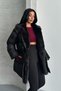 Alessi Black Long Fur Inside Premium Quality Waterproof Inflatable Women's Coat Suitable for Hijab - 6