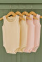 100% Cotton 4-Piece Baby Bodysuit with Snaps / Cotton Baby Undershirt / Baby Bodysuit with Snaps / Organic