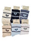 Baby Boy Socks Set 6 Pairs Navy Blue-Grey-White-Brown-Indigo-Blue - 2