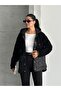 Zarax Black Plush Coat - 2