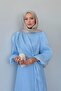 Pırıl Tie-Up Evening Dress Baby Blue - 2