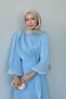 Pırıl Tie-Up Evening Dress Baby Blue - 4