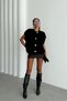 Soft Textured Knitwear Vest with Large Button Detail Aw25Yl0004 - 7