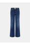 Indaco Women's Cashmere Blend Palazzo Fit Jeans - 5