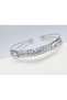 Women's Steel Silver Tarnish-Free Stone Bracelet - 2