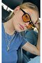Unisex Glamor Sunglasses Black Orange - 3