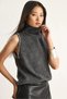 Women's Anthracite Stone Detailed Half Turtleneck Knitwear Blouse 20247588