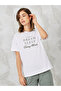 Slogan Printed T-Shirt and Ruffle Waist Pyjama Set - 2