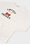 Girl's Cherry Printed Long Sleeve T-Shirt - Cream - 3