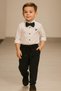 Boy's Special Day/ Embroidery Shirt Pants Bow Tie Suit/Double Leg Lace-Up Pants - 2