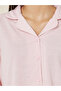 Long Sleeve Jersey Button Through Shirt and Pyjama Set - 3