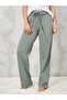 Slogan Printed T-Shirt and Ruffle Waist Pyjama Set - 5
