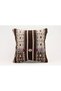 Vintage Throw Pillow Cover Made of Handmade Rug, Wool, 40X40 cm