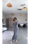 Rochie Madonna antracit - 3
