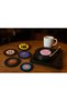 Vintage Record Player Decorated Set of 6 Coasters 12*12cm - 2