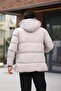 Long Puffer Coat with Chest Pockets and Fur Lining Pldp 2957_50456-1 - 4