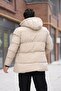 Long Puffer Coat with Chest Pockets and Fur Lining Pldp 2957_50456-1 - 3