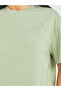 Solid Pocket Detail T-Shirt and Pyjama Set - 3
