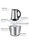 850W Electric Meat Grinder & Food Processor – 5L Stainless Steel Bowl, 5 Blades, Multifunctional - 3