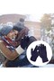 Women's Gloves, Touchscreen Function, Knit Acrylic Material, E Cuff - 2