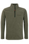 Men's Half Zipper Khaki Slim Fit Fleece Sweatshirt - 6