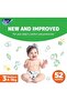 Fine Baby Double Lock, Size 3, Medium, 4-9 Kg, Jumbo Pack, 52 Diapers - 4