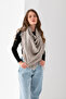 Women's Plain Triangle Scarf - Tasseled Knitwear and Shoulder Shawl |   Hand Knitted Soft Wool Yarn Special Production - 6