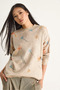 Women's Beige Piecework Knitwear Sweater 20234237 - 2
