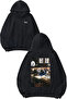 Friends Tv Series 3 Design Back Printed Black Hooded Sweatshirt