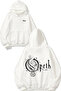 سويت شيرت أبيض بقلنسوة مطبوع عليه تصميم ظهر من Opeth 1